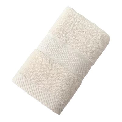 Ensemble de serviettes de bain blanches personnalisées 70*140cm 100% coton serviette d'hôtel pour salle de bain de luxe