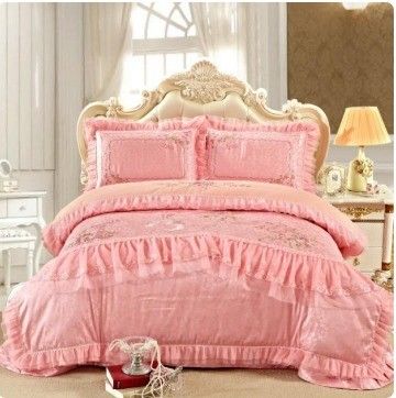 Ensemble de lit de mariage de luxe de 10 pièces avec 200TC de drap et de couverture en coton tissé