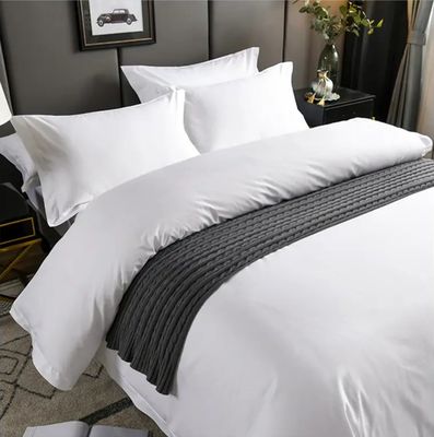 Couverture de couette personnalisée et feuille blanche 100% coton Lit ensemble pour le confort de l'hôtel de luxe