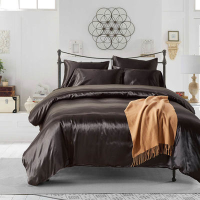 Ensemble de literie en soie sur mesure avec 3 couvertures de lit King Size et 133 * 72 densité de tissu