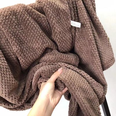 Accueil Logo personnalisé Velours de corail Microfibres d'ananas Montre une serviette et une serviette de bain