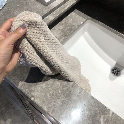 Accueil Logo personnalisé Velours de corail Microfibres d'ananas Montre une serviette et une serviette de bain