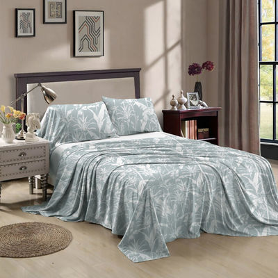 100% polyester multi-taille personnalisée imprimée en feuille pour la taille de la reine et la feuille de roi