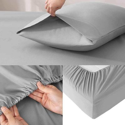 32 Compte des tissus Des draps en microfibre, avec couverture de couette, une feuille et 2 coussins