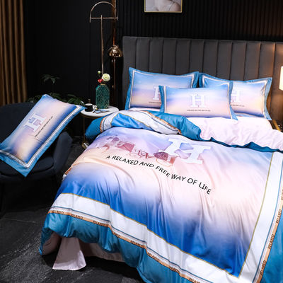 2023 Duvet Sets Lit de soie lavé avec des conceptions personnalisées et des matériaux durables