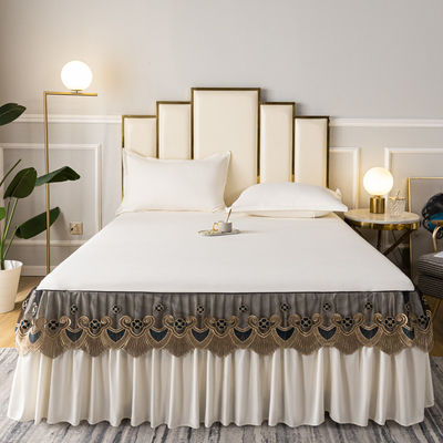 3 kg de coton de luxe couverture de lit soyeuse Robe de lit de reine