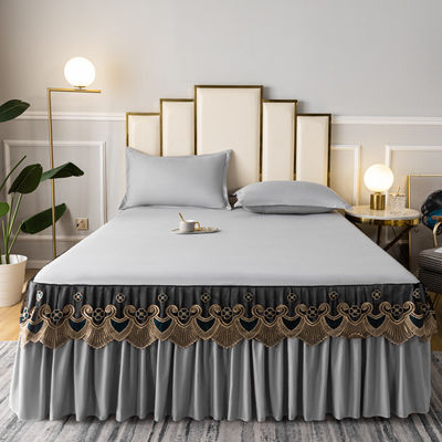 3 kg de coton de luxe couverture de lit soyeuse Robe de lit de reine