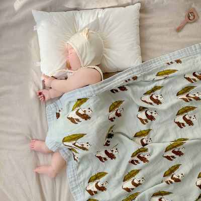 Modèle de style bébé bambou coton gaze bain couette pour nouveau-né de classe A lit de lit
