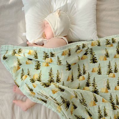 Modèle de style bébé bambou coton gaze bain couette pour nouveau-né de classe A lit de lit