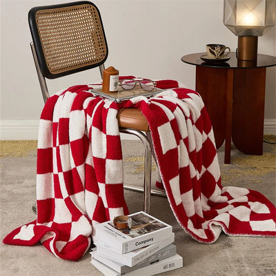 Couverture de lit 100% polyester brodée fonctionnelle pour le canapé d'automne-hiver