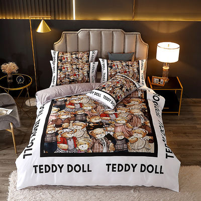 Style dessin animé 2023 Lit bébé Lit ensemble pour enfants en tissu 100% polyester