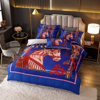 Home Luxury Lit Set avec des rideaux et une couverture personnalisable