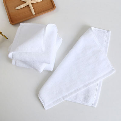 Toutes les tranches d'âge Rectangle 100% coton Blanc Petite serviette pour le visage carré pour hôtel de luxe