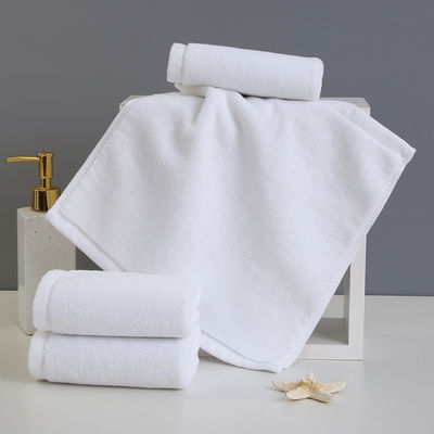Toutes les tranches d'âge Rectangle 100% coton Blanc Petite serviette pour le visage carré pour hôtel de luxe