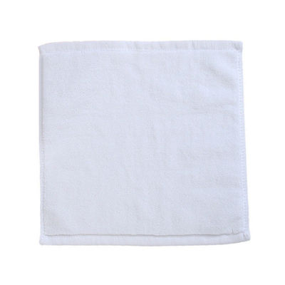 Toutes les tranches d'âge Rectangle 100% coton Blanc Petite serviette pour le visage carré pour hôtel de luxe