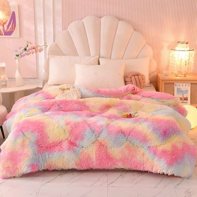 Couleurs multiples épaissie chaude laine d'agneau Cristal velours couverture d'hiver pour les nuits confortables