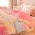 Couleurs multiples épaissie chaude laine d'agneau Cristal velours couverture d'hiver pour les nuits confortables