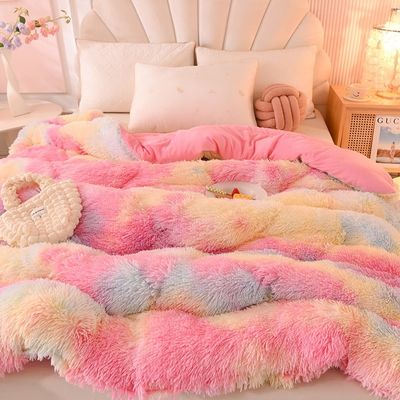 Couleurs multiples épaissie chaude laine d'agneau Cristal velours couverture d'hiver pour les nuits confortables