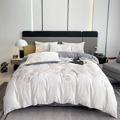 4 pièces King Size Lit Set 100% Polyester Couverture de couette de design de luxe Oui Personnalisé