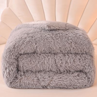 Accueil Textile Couette Couette en peluche Vernis velours épaissis Laine d'agneau chaude Couette pour l'hiver