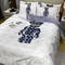 Ensemble de literie blanche en polyester 100% pour mariage