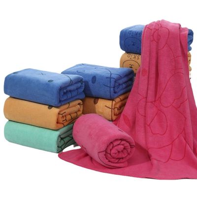 Ensemble de serviettes à main en microfibre tissée à haute absorption d'eau avec logo personnalisé