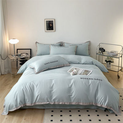 Couverture de lit de luxe en coton imprimé couette couverture 4pcs lit ensemble pour toutes les saisons