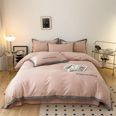 Impression réactive Lit de luxe en orange pour taille personnalisée