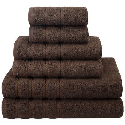 Marque personnalisée de luxe Dobby Border 100% serviette en coton pour douche de salle de bain pour adultes