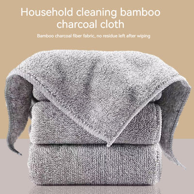 Rectangle de style japonais Bambou Fibre de charbon de bois Lavoir à vaisselle Tissu d'huile de cuisine