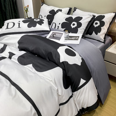 Des vêtements de lit pour la maison de luxe durable avec couverture de lit de fleurs