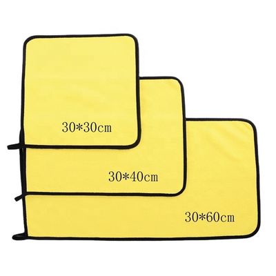Touffe en microfibre super absorbant pour le séchage des voitures 30*40 500g Tissu de démaquillage