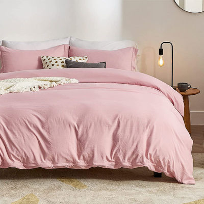 Ensemble de draps lavables remplis de polyester avec motif solide et fermeture à fermeture éclair