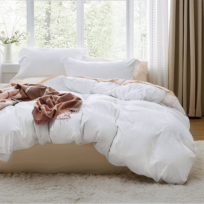 Ensemble de draps lavables remplis de polyester avec motif solide et fermeture à fermeture éclair