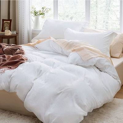 Ensemble de draps lavables remplis de polyester avec motif solide et fermeture à fermeture éclair