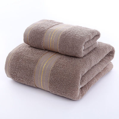 Absorption Soft Golden Satin Dobby Towel Sets pour la maison et l' hôtel personnaliser l' étiquette