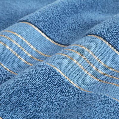 Absorption Soft Golden Satin Dobby Towel Sets pour la maison et l' hôtel personnaliser l' étiquette