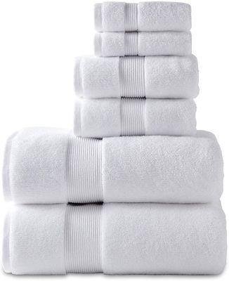 6 pièces toilette de bain personnalisé Luxe Toilettes 100% coton Rectangle