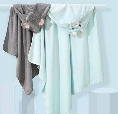 Ensemble personnalisé de peignoirs pour enfants, serviettes à capuche douces et absorbantes pour bébés