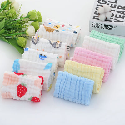 Tissu sur mesure en coton biologique et en mousseline pour bébés 30x30cm 25x50cm en blanc