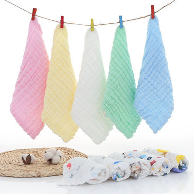 Tissu sur mesure en coton biologique et en mousseline pour bébés 30x30cm 25x50cm en blanc