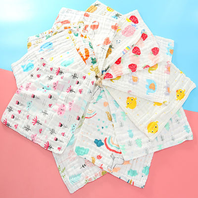 Tissu sur mesure en coton biologique et en mousseline pour bébés 30x30cm 25x50cm en blanc