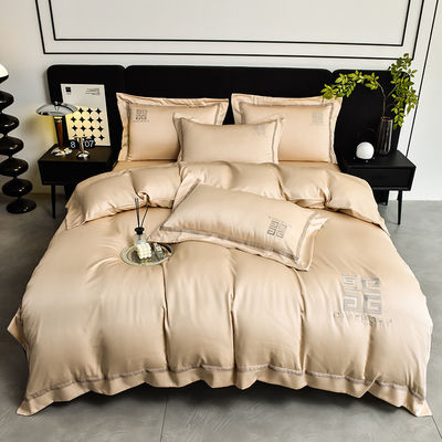 Couverture de couette de broderie de style moderne pour mariage Lit de luxe ADS02 Lit de coton