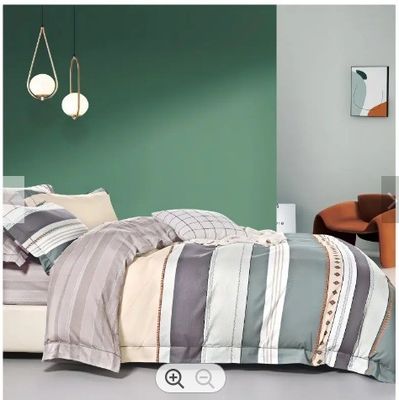 40s 100% de coton pur Lit ensemble Impression Lit Lit Couette Couverture Ensembles pour la maison Colorant