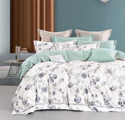 40s 100% de coton pur Lit ensemble Impression Lit Lit Couette Couverture Ensembles pour la maison Colorant