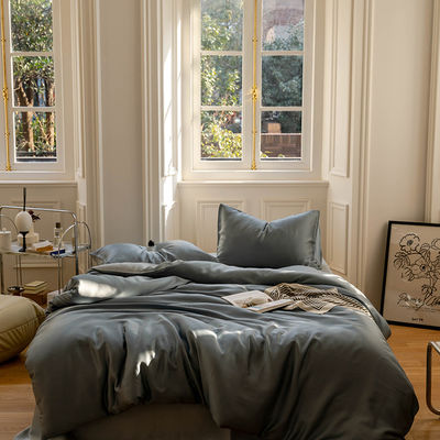 Résistance à la couleur Grade 4 Pcs 100% Tencel Fibre Lit Set pour l' hôtel