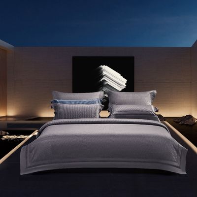 Couverture et draps de lit en coton double couche lavée sur mesure pour les mariages