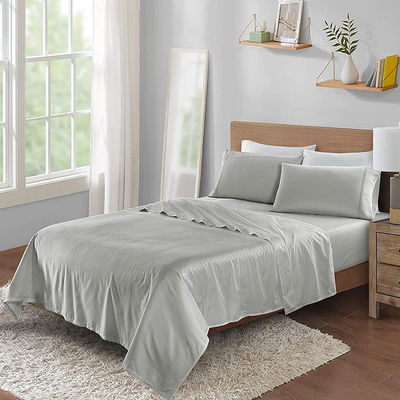 Ensemble de draps en fibres de bambou pour 2,5 m Lit 300 TC Lit et couverture d'oreiller inclus