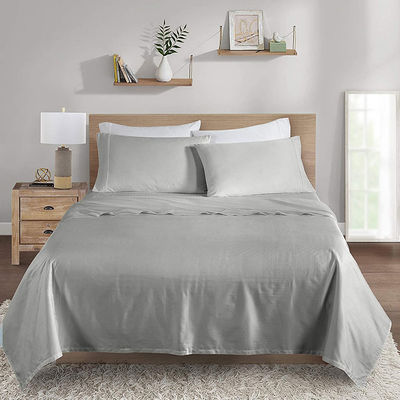 Ensemble de draps en fibres de bambou pour 2,5 m Lit 300 TC Lit et couverture d'oreiller inclus
