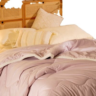 Matériaux antibactériens Australian Wool Quilt Core Lit Set avec motif solide
